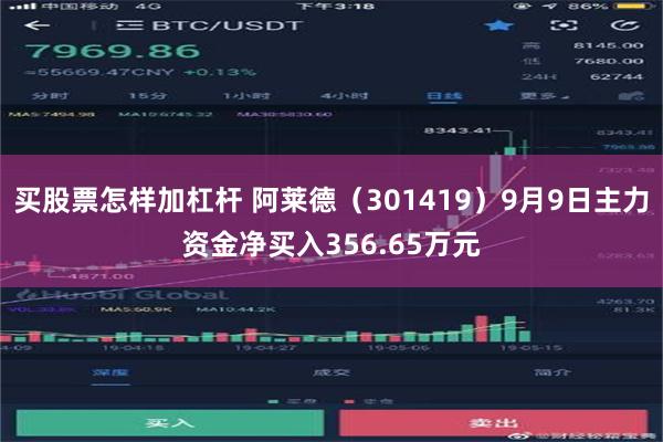 买股票怎样加杠杆 阿莱德（301419）9月9日主力资金净买入356.65万元