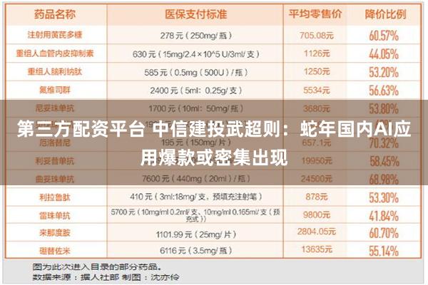 第三方配资平台 中信建投武超则：蛇年国内AI应用爆款或密集出现